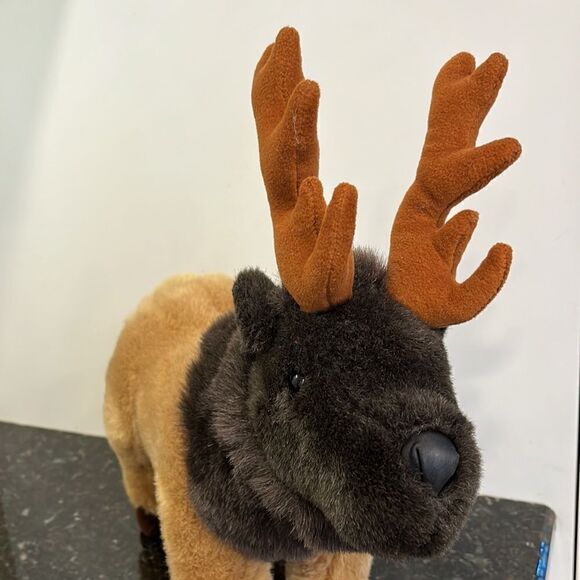 Reindeer Elk Deer Stuffed Animal plush toy. Size 15” - Picture 2 of 7